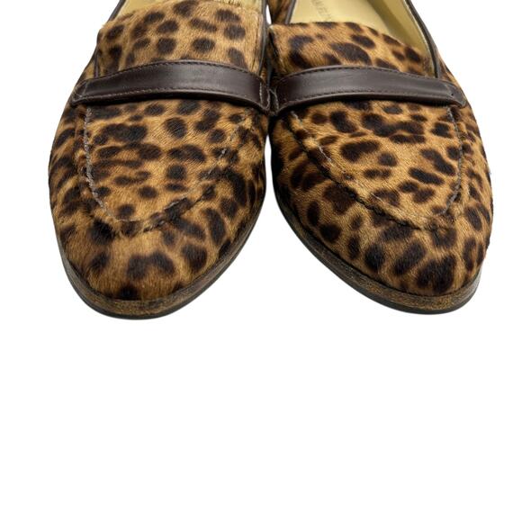 Sarah Flint Alysia x Gravati Leopard Calf Hair Loafers Flats 39 (US 8.5) - Picture 4 of 7